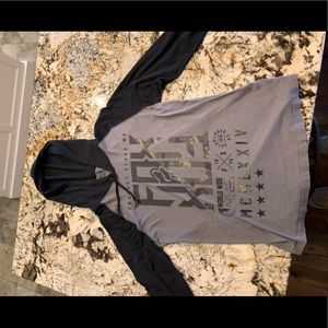 Fox hooded long sleeve T shirt